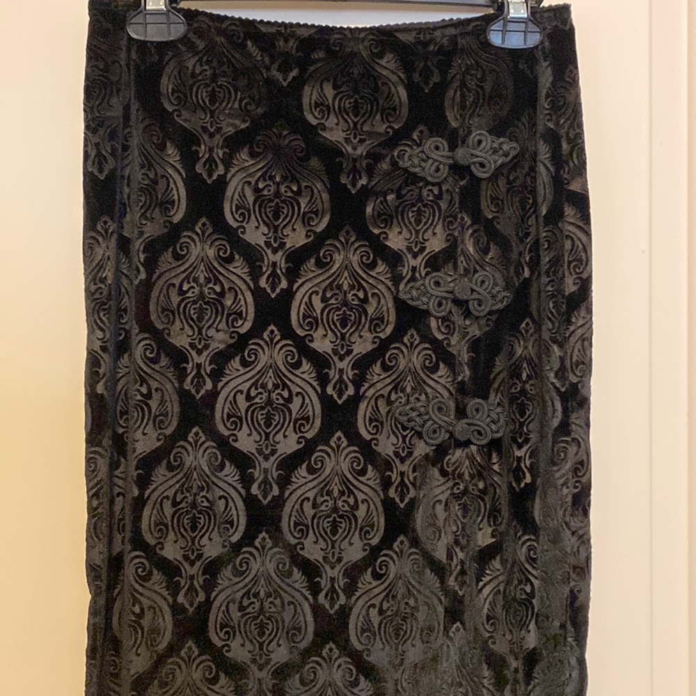 Long Velvet Skirt
